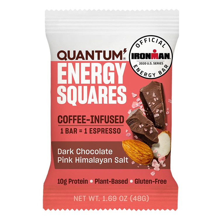 Quantum, Squares, Bars, Dark Chocolate/Pink Himalayan Salt, 8pcs