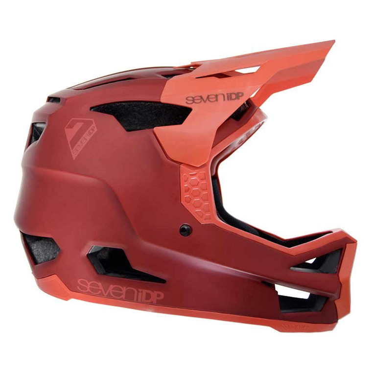 7iDP, Project 23 Fiber Glass, Full Face Helmet, Matt Dark Red/Gloss Thruster Red, S, 55 - 56cm