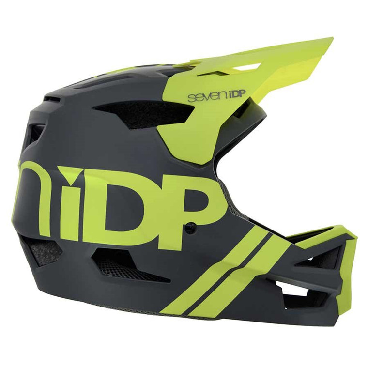 7iDP, Project 23 ABS, Full Face Helmet, Matt Storm Grey/Gloss Bright Yellow/Matt, M, 59 - 60cm
