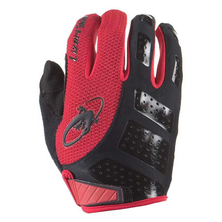 Lizard Skins, Monitor SL, Full fingered gloves, Black/Red, L