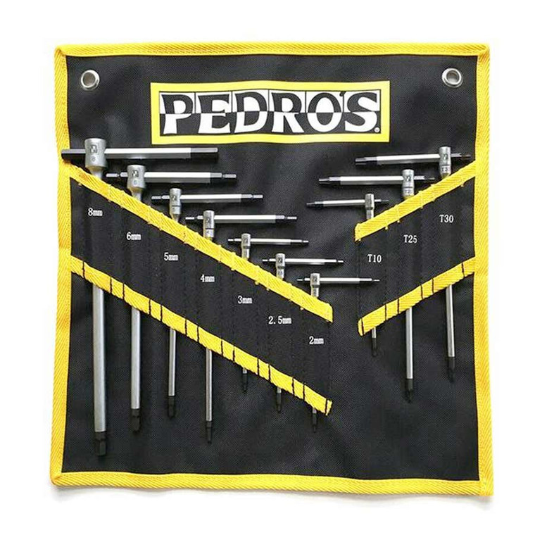 Pedro's, Master T-handle set, Includes Torx and Hex wrenches and a pouch