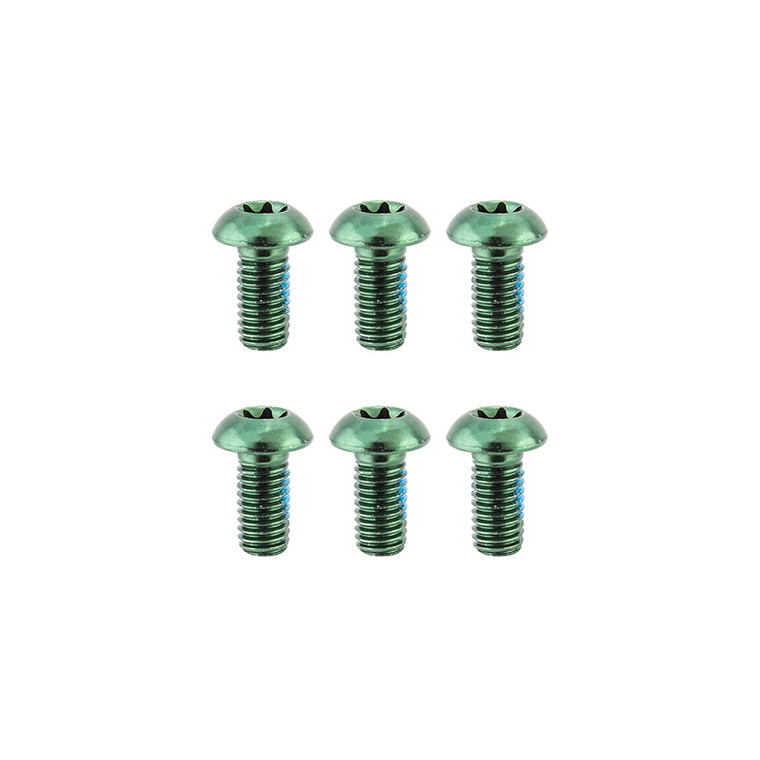 CLARKS BRAKE PART CLK DISC BOLTS ANO GRN PKof6 CRB-6-ANO GREEN