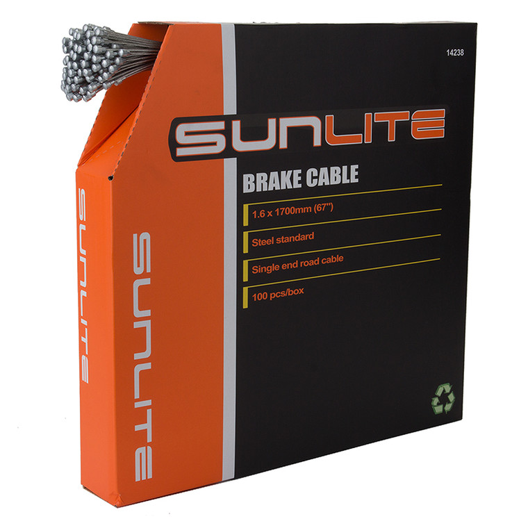 SUNLITE CABLE BRAKE SUNLT 1.6x1700 STL RD BXof100