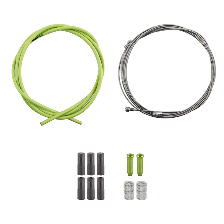 CLARKS CABLE BRAKE CLK KIT F+R SS SPT RD/MT GRN 8012 GREEN