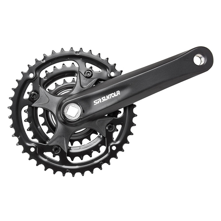 SR SUNTOUR CRANKSET SRST XCC CW14 170x42-32-22 SQRBK CW14-XCC-T202-PB