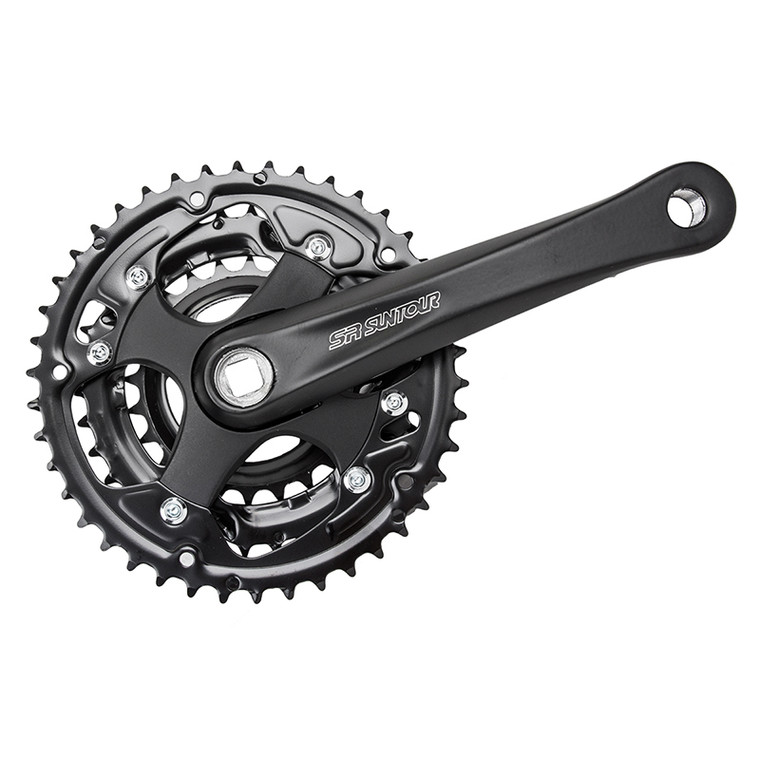 SR SUNTOUR CRANKSET SRST XR CW13 170x42/34/24 SQR CW13-XR172-PB