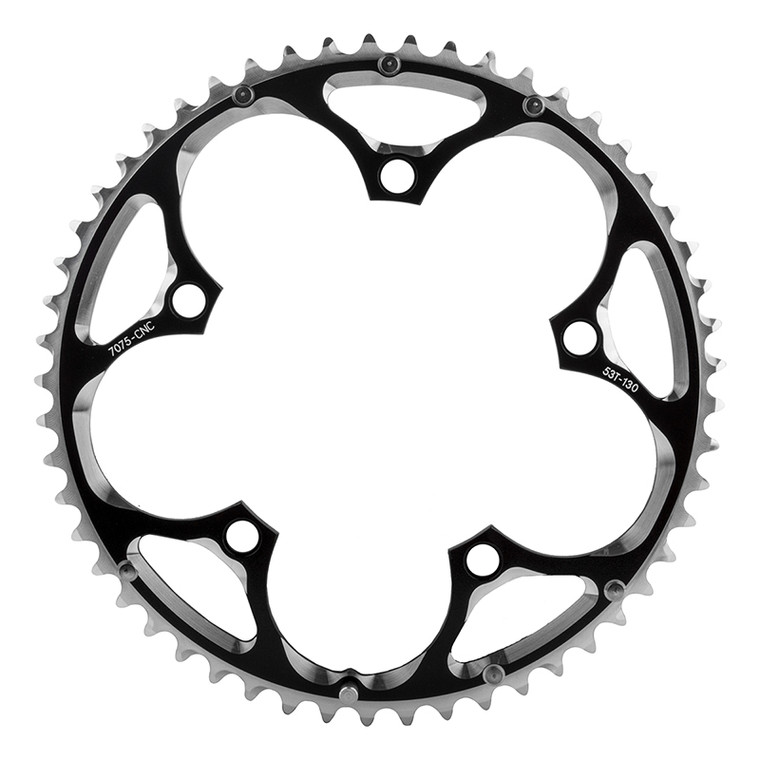 SUNRACE CHAINRING SUNRACE 53T 130mm RX0 BK CRRX0.5301.100