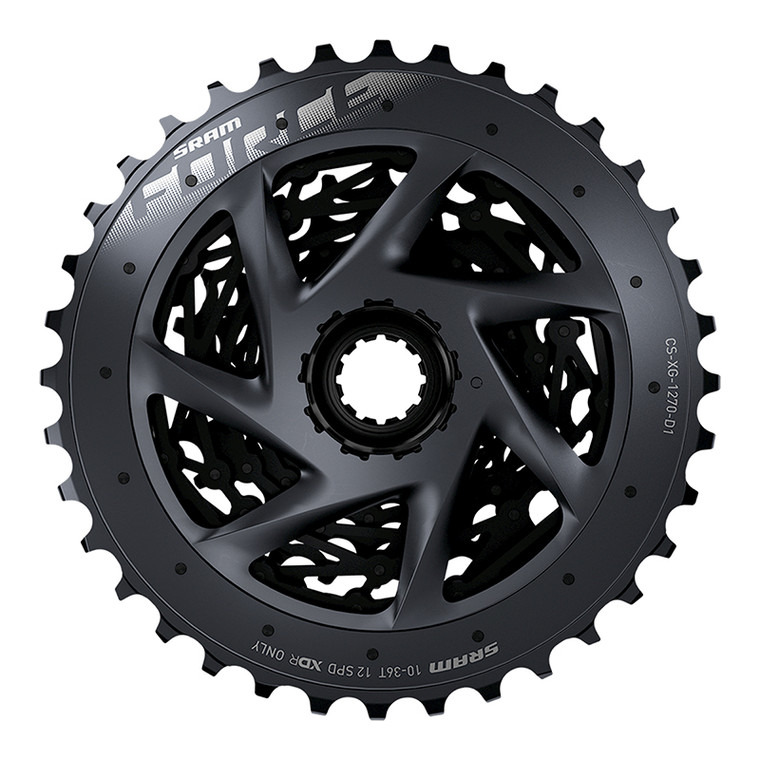 SRAM FH CASS SRAM XG1270 10-36 12s XDR BK/GY FORCE AXS 00.2418.106.000