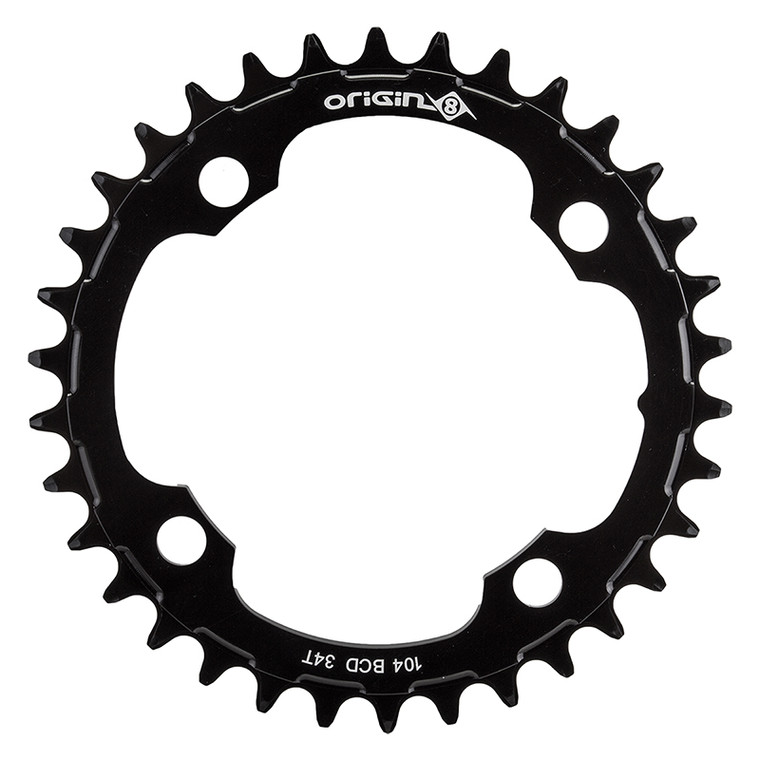 ORIGIN8 CHAINRING OR8 HOLDFAST 104mm 34T 10/11/12s 4B BK