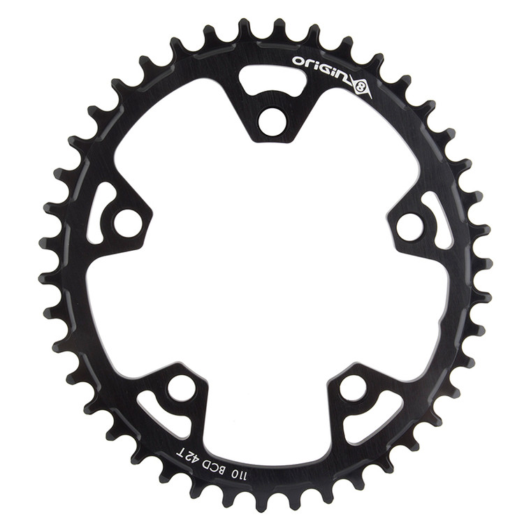 ORIGIN8 CHAINRING OR8 HOLDFAST OVAL 110mm 42T 10/11s 5B BK