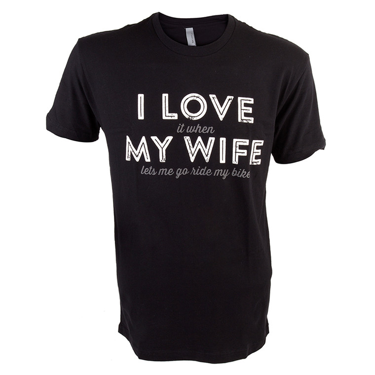 DHDWEAR CLOTHING T-SHIRT DHD I LOVE MY WIFE LG BLK