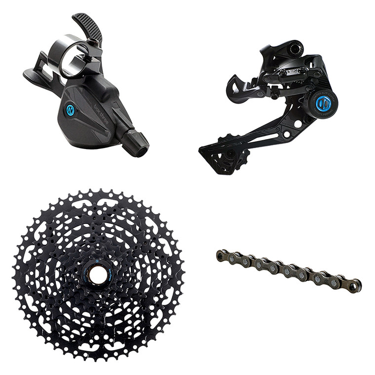 BOX COMPONENTS GROUP KIT BOX THREE PRIME 9 X-WIDE/MULTI RD/TRIGGER-SHIFTER/CHAIN/CASS 11-50 BX-DT3-P9AMXW-KIT