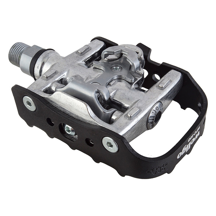 WELLGO PEDALS WELLGO MTB 95B 1-SIDE CLPLES SL/BK 9/16 WPD-95B-BLK