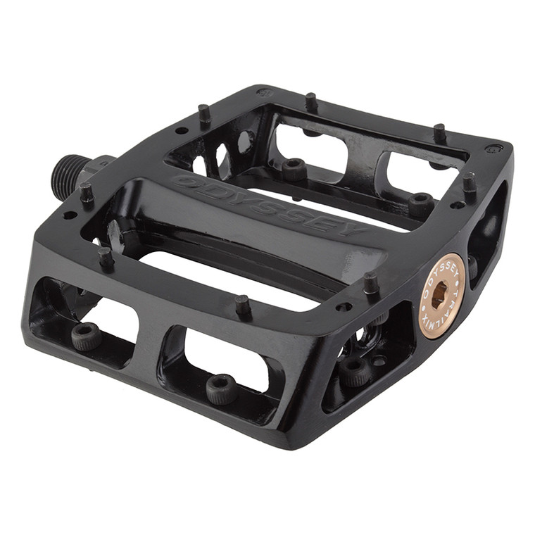 ODYSSEY PEDALS ODY MX TRAILMIX ALY SLD BLK 9/16 P-187-BK