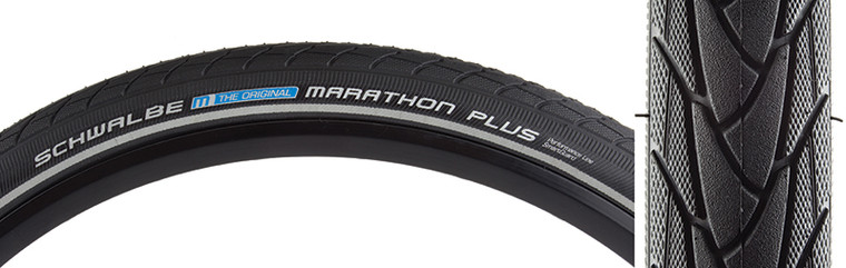 SCHWALBE TIRES SCHWALBE MARATHON PLUS PERF TWIN SMARTGUARD 700x32 BK/BK/REF ENDURANCE E25 WIRE 11100768