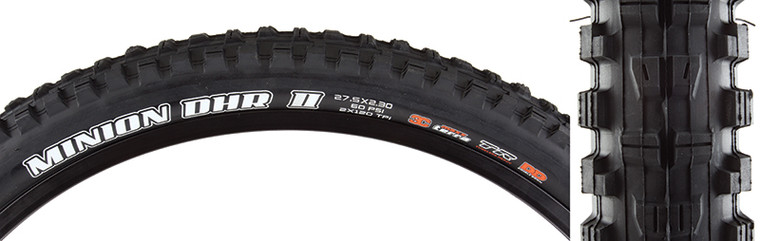 MAXXIS TIRES MAX MINION DHR II 27.5x2.3 BK FOLD/120x2 3C/TR/DD TB85927400