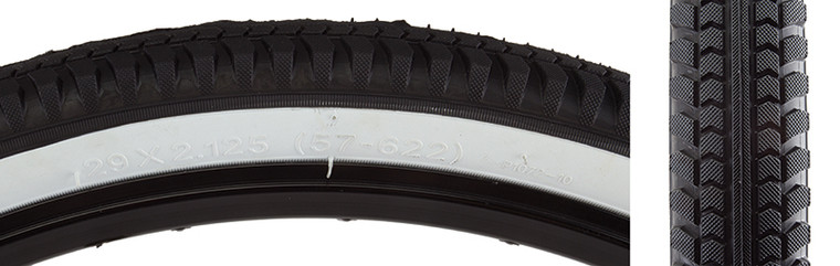 SUNLITE TIRES SUNLT 29x2.125 BK/WHT CRUISER A1072 WIRE