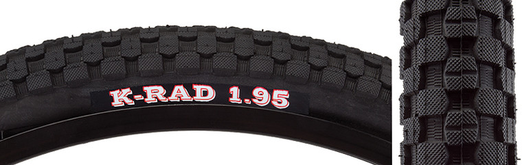 KENDA TIRES KEN K-RAD SPORT 20x1.95 BK/BK SRC/60 WIRE 65psi 212066