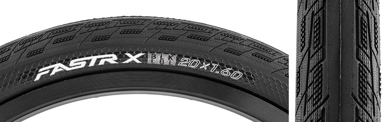 TIOGA TIRES TIOGA FASTR X BLK LBL 20x1.6 FOLD BK R9ZA3077