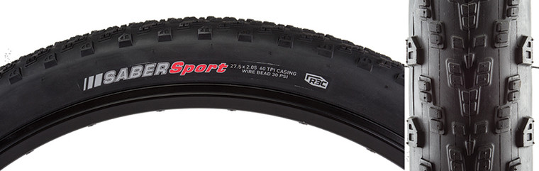 KENDA TIRES KEN SABER SPORT 27.5x2.4 BK/BK R3C WIRE 50psi 213234