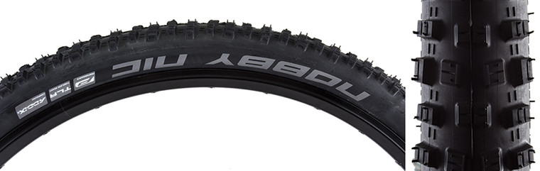 SCHWALBE TIRES SCHWALBE NOBBY NIC PERF TWIN 27.5x2.25 BK/BSK ADDIX E25 TLR FOLD 11601032