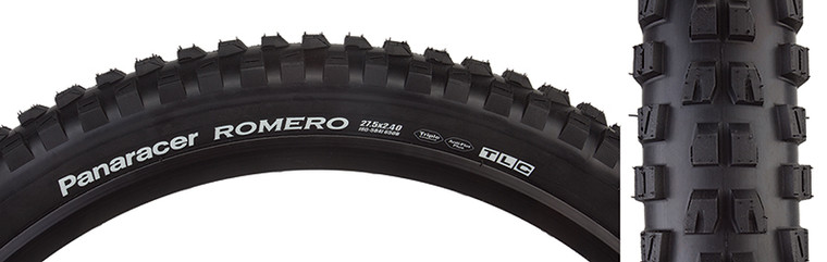 PANARACER TIRES PAN ROMERO 27.5x2.4 FOLD BK 3C/TLC ZF6524TC-RMR-B