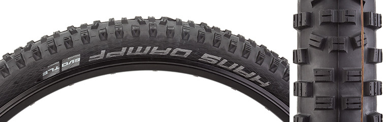 SCHWALBE TIRES SCHWALBE HANS DAMPF EVO SS 27.5x2.35 BK/BSK ADDIX SOFT TLR FOLD 11601104