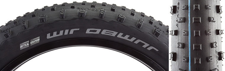 SCHWALBE TIRES SCHWALBE JUMBO JIM EVO SS 26x4.0 BK/BSK ADDIX SP-GRIP E25 TLR FOLD 11600715.01