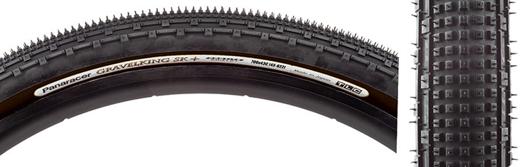 PANARACER TIRES PAN GRAVEL KING SK+ 700x50 TBLS BK/BK FOLD RF750-GKSK-P-B