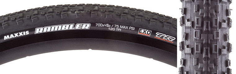 MAXXIS TIRES MAX RAMBLER 700x45 BK FOLD/120/DC/EXO/TR TB00143200