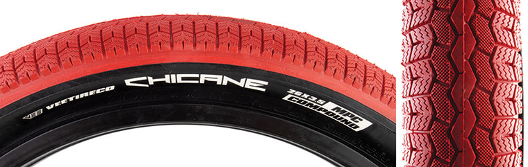 SE BIKES TIRES SE BIKES CHICANE 26x3.5 RD/BK WIRE/72/MPC 4659