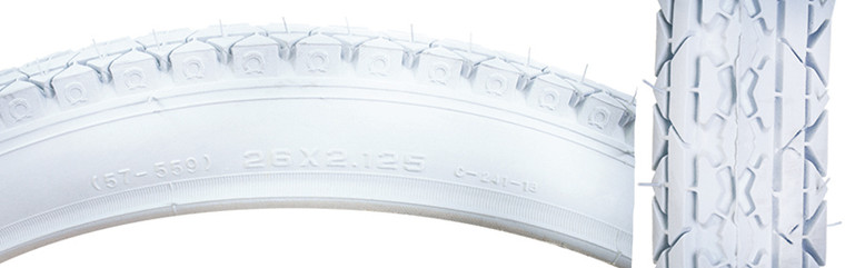 SUNLITE TIRES SUNLT 26x2.125 CST241 WH/WHT CRUISER WIRE