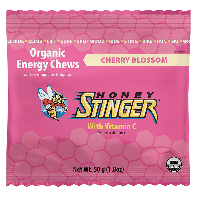 HONEY STINGER FOOD HS CHEW ORGANIC CHERRY BLOSSOM BXof12 **NEW UPC** 72119