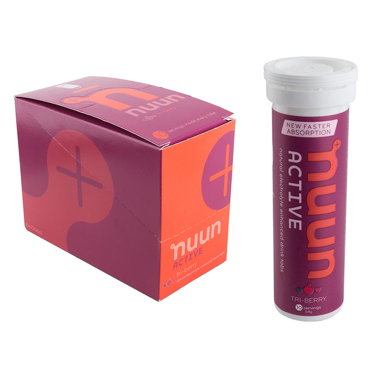 NUUN FOOD NUUN ELECTROLYTE ACTIVE TRI-BERRY BXof8 1160208