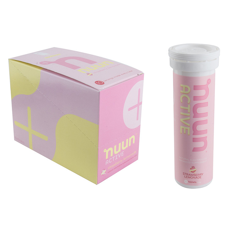 NUUN FOOD NUUN ELECTROLYTE ACTIVE STRAWBERY LEMONADE BXof8 1160708