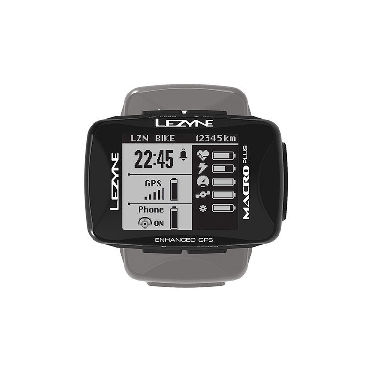 LEZYNE COMPUTER LEZ MACRO PLUS GPS BLUETOOTH BK 1-GPS-MACRO-V204