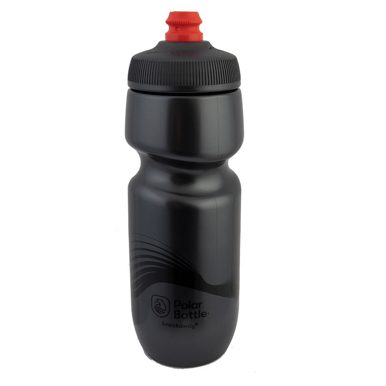 POLAR BOTTLE POLAR BREAKAWAY 24oz WAVE CHARCOAL/BK SWB24OZ03