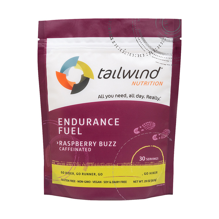 TAILWIND NUTRITION FOOD TAILWIND ENDURANCE FUEL CAFFEINE RASPBERRY BUZZ  29OZ BG TW-CEF-R-30