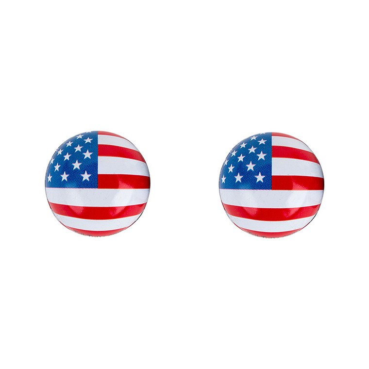TRICKTOPZ VALVE CAPS TRICKTOPZ FLAG-USA 1pr/PK FGC-US-2PK