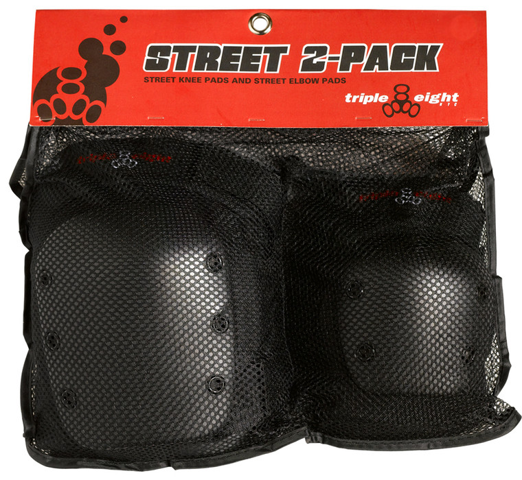 TRIPLE EIGHT PAD SET TRIPLE8 STREET-2 ELBOW/KNEE LG 60503