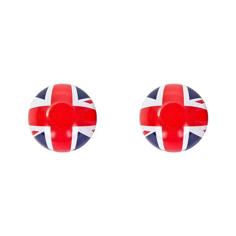 TRICKTOPZ VALVE CAPS TRICKTOPZ FLAG UK 1pr/PK FGC-UK-2PK