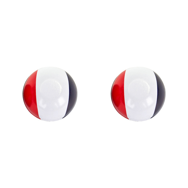 TRICKTOPZ VALVE CAPS TRICKTOPZ FLAG FRANCE 1pr/PK FGC-FR-2PK