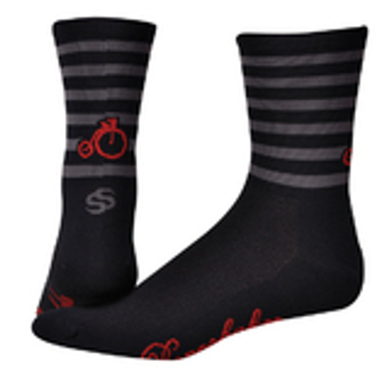 Boneshaker 5" Socks, Granite 7-9.5