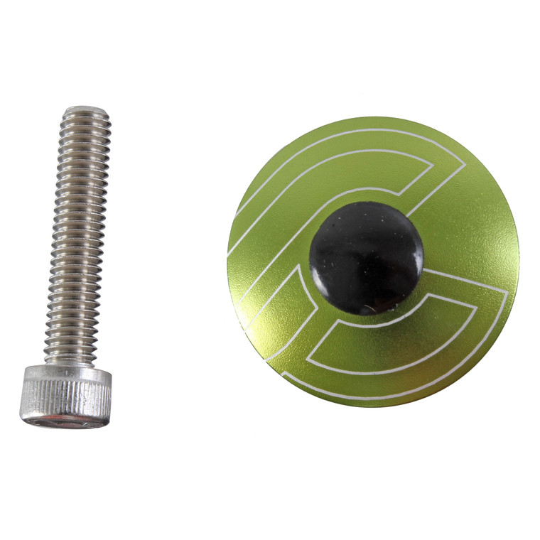 Top Cap Kit, Cinelli, 1-1/8" Alloy Steerers, Green