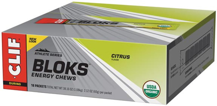 Shot Bloks Energy Chews, Citrus - 60g (18/Box)