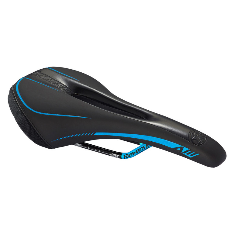 AM Ergo Saddle, Black/Light Blue