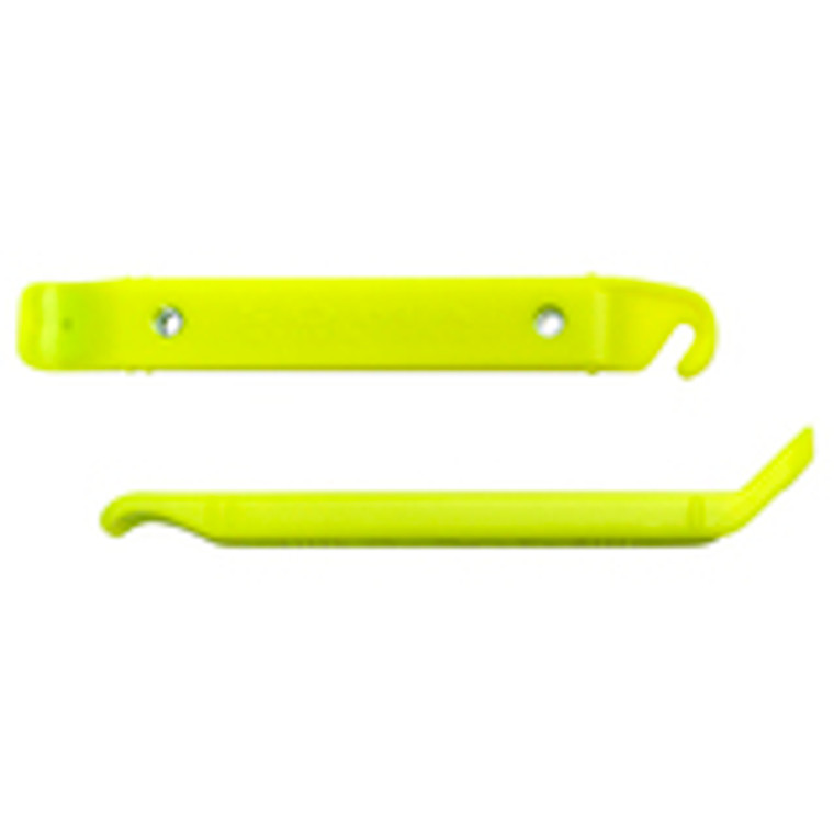 Steel Core Tire Levers, Pair - Neon Yellow