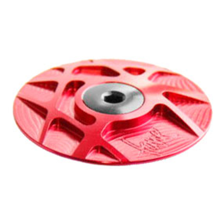 Headset Cap, Alloy, Red