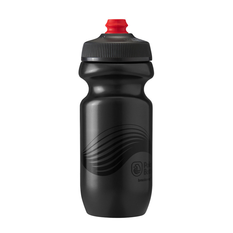 Breakaway Water Bottle, 20oz - Wave Charcoal/Black