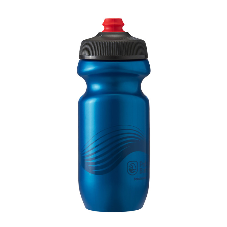 Breakaway Water Bottle, 20oz - Wave Deep Blue/Charcoal